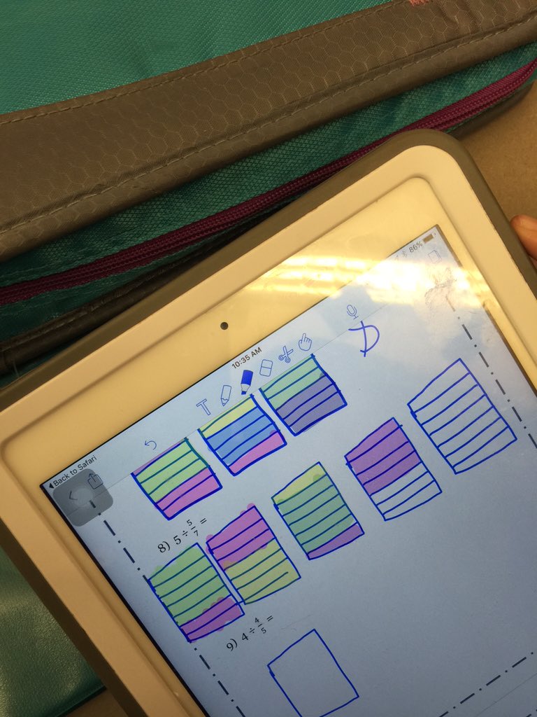 SusanBycoff's tweet image. 3 divided by 1/2 means &quot;how many 1/2&apos;s fit in 3&quot;. #understandingfractions #bmsed