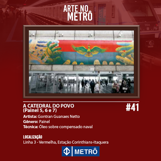 metrosp_oficial's tweet photo. #91Obras de arte que você precisa ver antes de embarcar!
Estação Corinthians-Itaquera, Linha 3-Vermelha do #metrosp https://t.co/Jhzdh7XydC