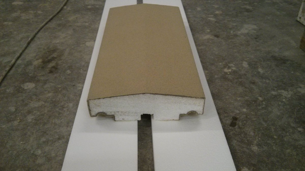 KayvicUK's tweet photo. One of our #EPS lightweight coping stone sprayed with a buff colour stone paint... https://t.co/LkgxGJ25wP
