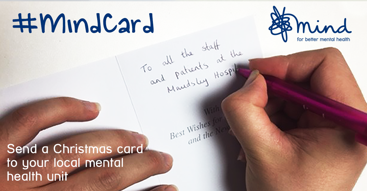 MindCharity's tweet photo. This Christmas, why not do something kind & unexpected?>> https://t.co/kEcKlwUwtd #MindCard 😄 #mentalhealth https://t.co/2m7hVNBSFP