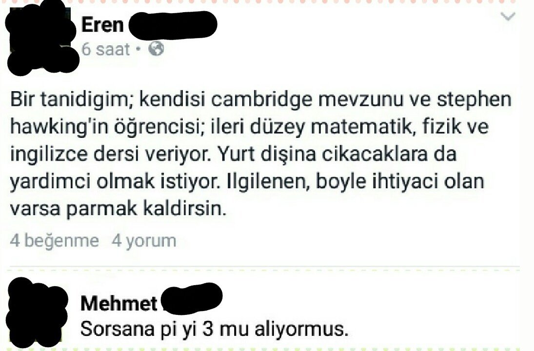 Hayattan beklentim.