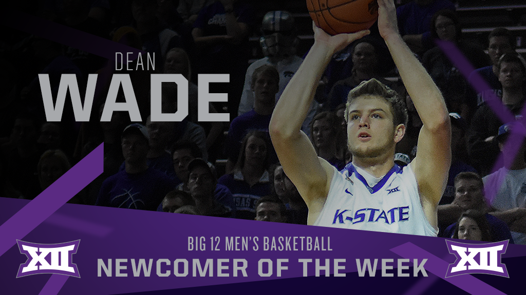 Big12Conference's tweet image. #Big12MBB: A game-winning shot &amp;amp; 17 points vs. Georgia lift @kstatesports' Dean Wade to Newcomer of the Week honors.
