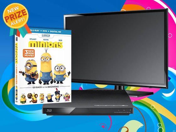 Sweepon_com's tweet photo. Enter now to win #Minions on Blu-ray Combo Pack, plus a Flatscreen TV &amp; Blu-ray Player! https://t.co/czVZaCCdKf https://t.co/aARr2ZBPMF