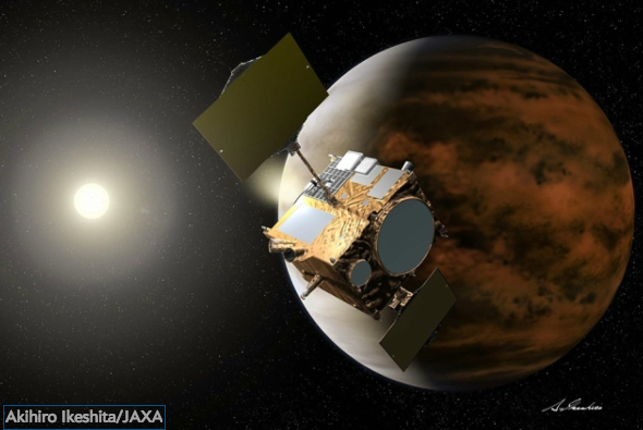 sciam's tweet photo. Japan's Akatsuki mission has entered orbit around Venus https://t.co/rV7CwMT3Sj https://t.co/D29AnEf1Yu