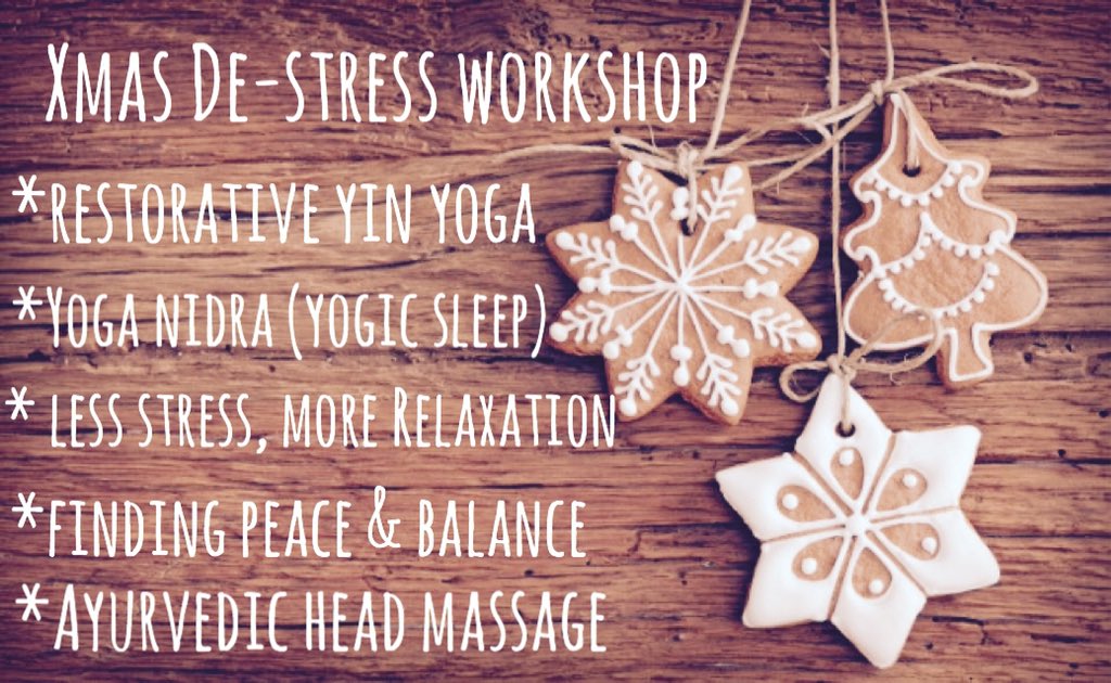 #Xmas #destress #yoga #workshop <a href="/HollyfieldsCen/">Hollyfields</a> on Thursday night! Almost full so give me a ring to book!!