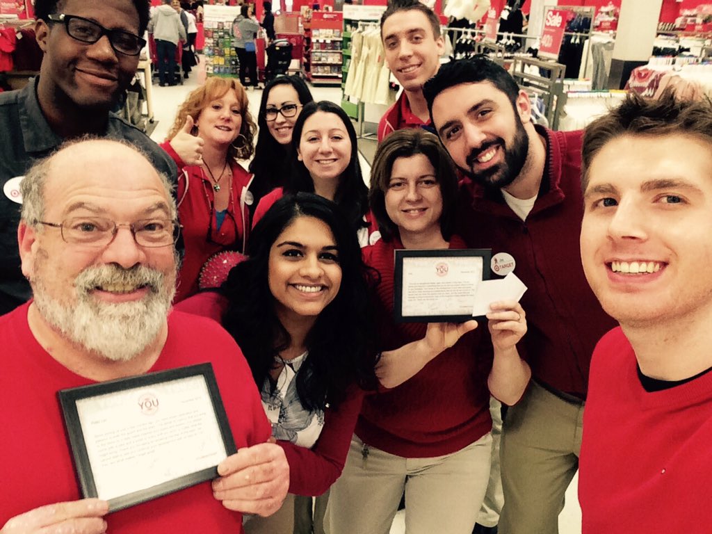 "You" Award Winners SrTL Ana and TM Peter!! Thank you for your dedication and passion to this team! #YouMakeTarget