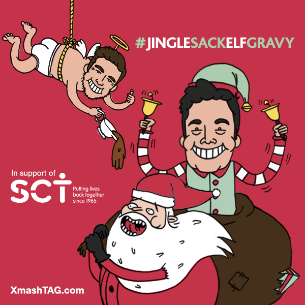 bbdperfectstorm's tweet photo. We know you like your #tags @jimmyfallon Help us raise money for @recoverypathway #JingleSackElfGravy #XmashTAG #plz https://t.co/jwLwOOGfwO