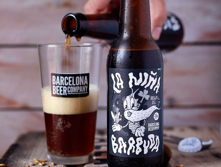 OMABarcelona's tweet image. Jus on tap 🍻 LA NIÑA BARBUDA by @barcelonabeer #OMAbistró