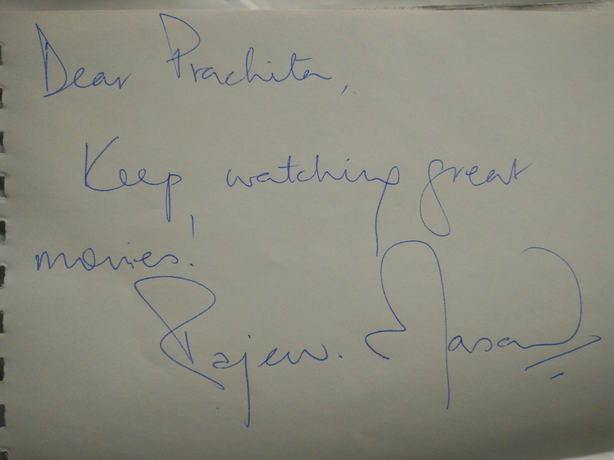 imPrachita's tweet photo. My first #autograph from @RajeevMasand Thank you so much.!!! #XIC #Journalism #justxicthings #justjournothings π https://t.co/Smi4dzoWXe