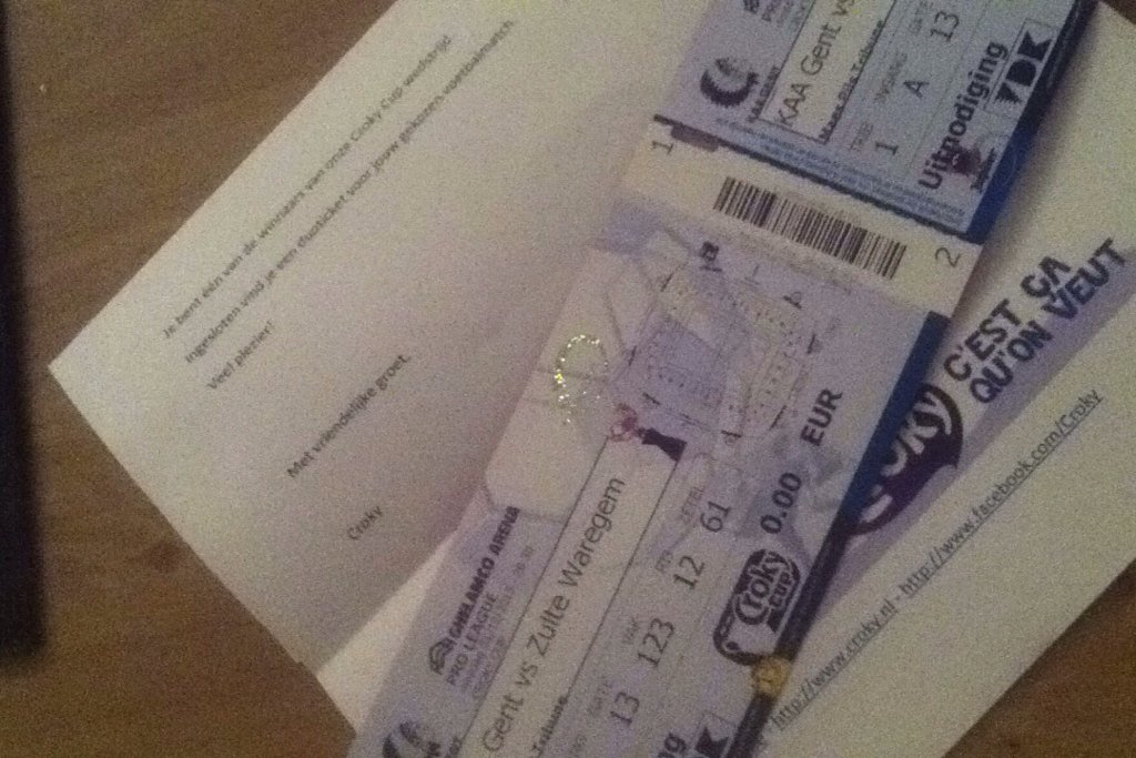 DemeyDrew's tweet photo. @Croky_Cup Dank je voor de tickets! Maar in het vervolg eerder opsturen of iets laten weten.Dan kan ik ze gebruiken. https://t.co/FBFeOOVWSV