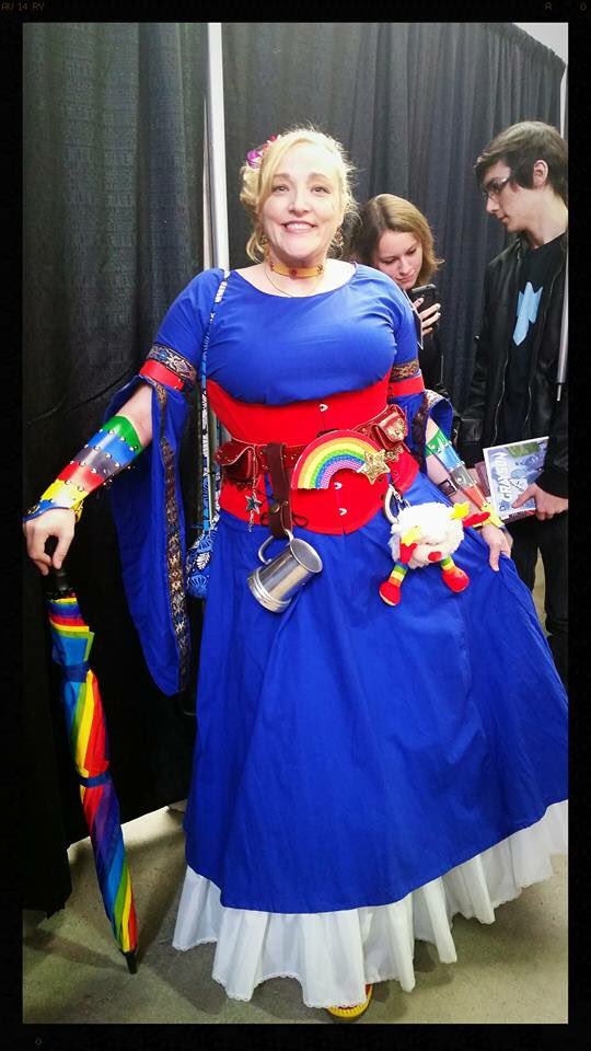 TroubleCosplay's tweet photo. Barb Monstah took this lovely photo of me! Thank you! โค๏ธ๐๐๐๐ #TheColorBelt #FanFest #FanFest2015 #rainbowbrite https://t.co/tpsmvn2wc7