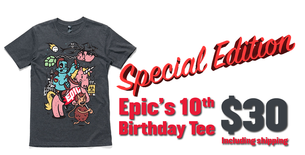 EpicBeer's tweet photo. Be part of the #10EpicYears action - get your special edition Epic's 10th Birthday Tee now: https://t.co/w7TV73MiFc https://t.co/dgeIevb8UX