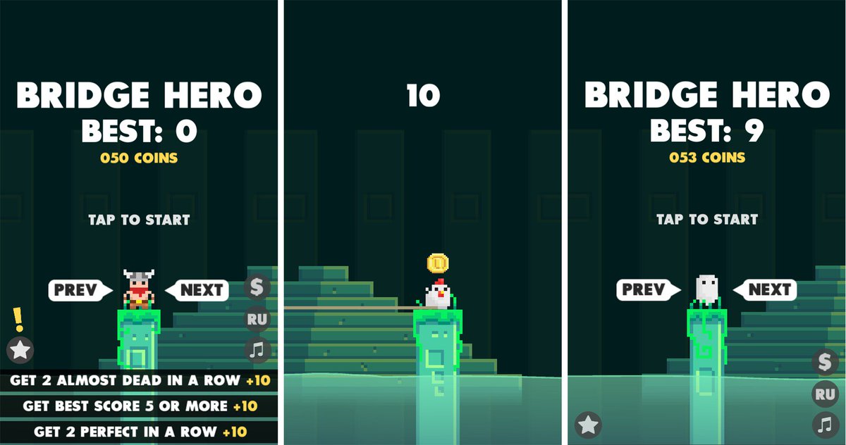 IgorMihailets's tweet photo. #BridgeHero is available on #googleplay! #pixelart #gamedev #arcade #madewithunity #android
https://t.co/MmMxIjfX8O https://t.co/aLczVjnA3H