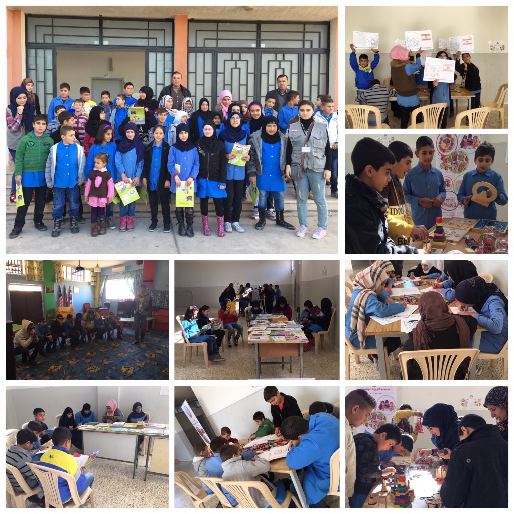 PVAenglish's tweet photo. #childrights #PVA2015
اقامة جمعية الرؤية الوطنية (PVA) مشروع المكتبة الفكرية المتنقلة لتلامذة مدرسة الحميري الرسمية. https://t.co/AWjvMt75qk