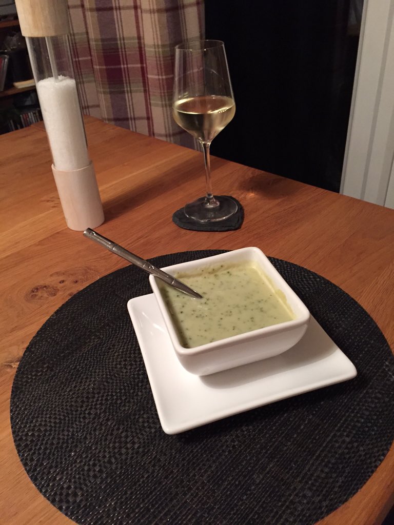 Broccoli &amp; Stilton soup trial run for an Xmas starter. Used Tesco Stilton for the first time #TriedItFree