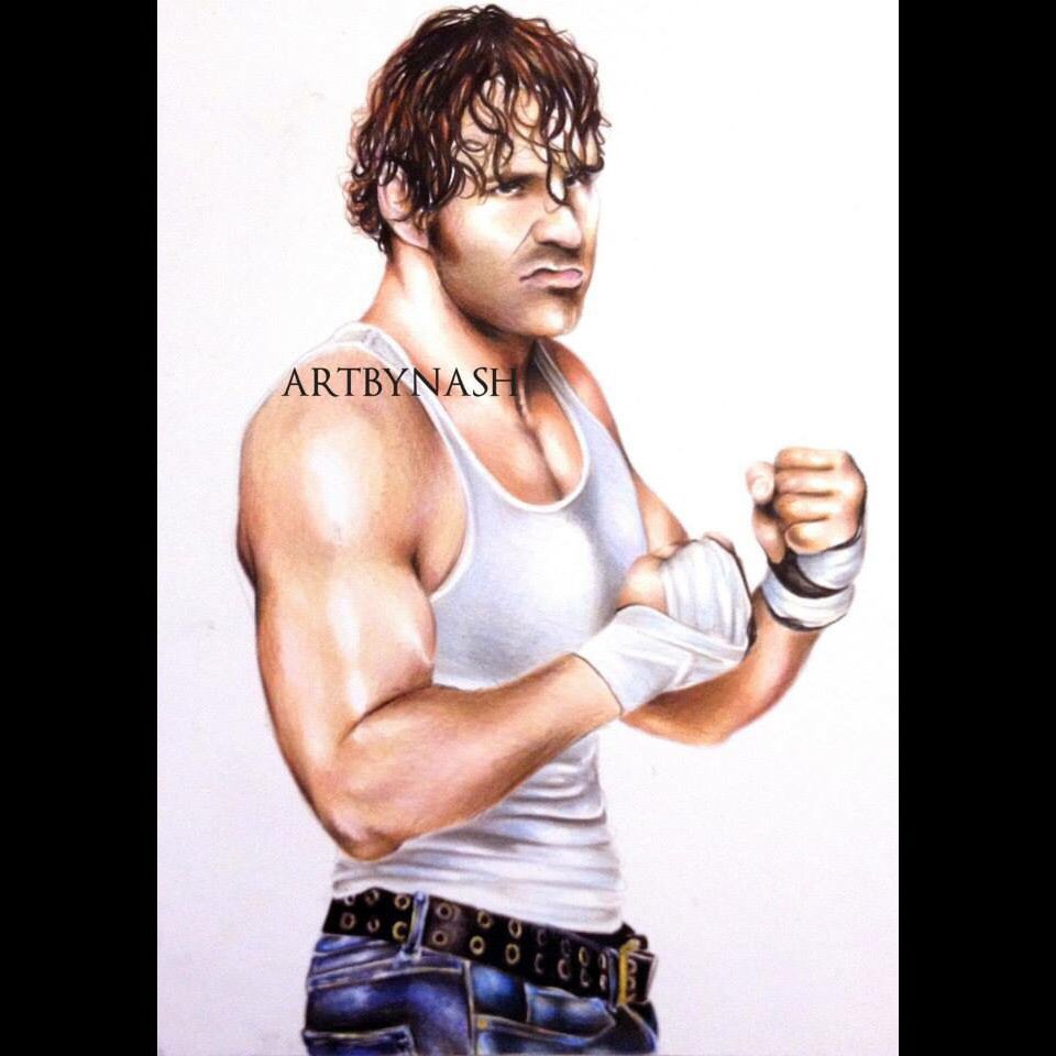 It's dean's birthday! 🎉🎊 Here's one of my favorite drawings I've done of him #DeanAmbrose #WWE #WWEfanart
