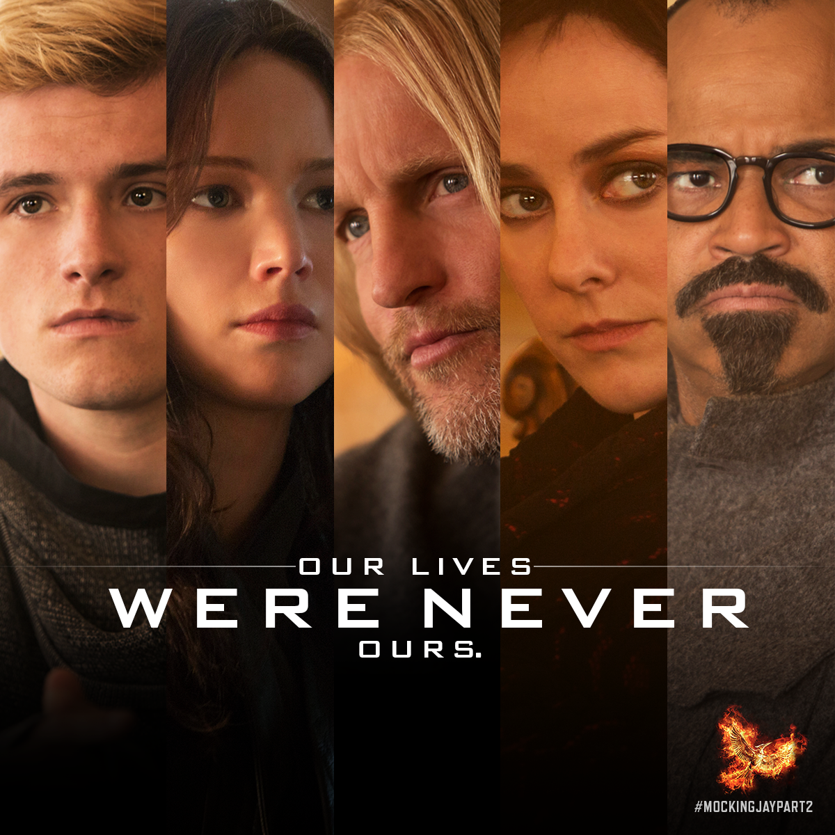 TheHungerGames's tweet photo. Not even the victors of the Hunger Games are truly free. #MockingjayPart2 https://t.co/1v5gNd3U6U