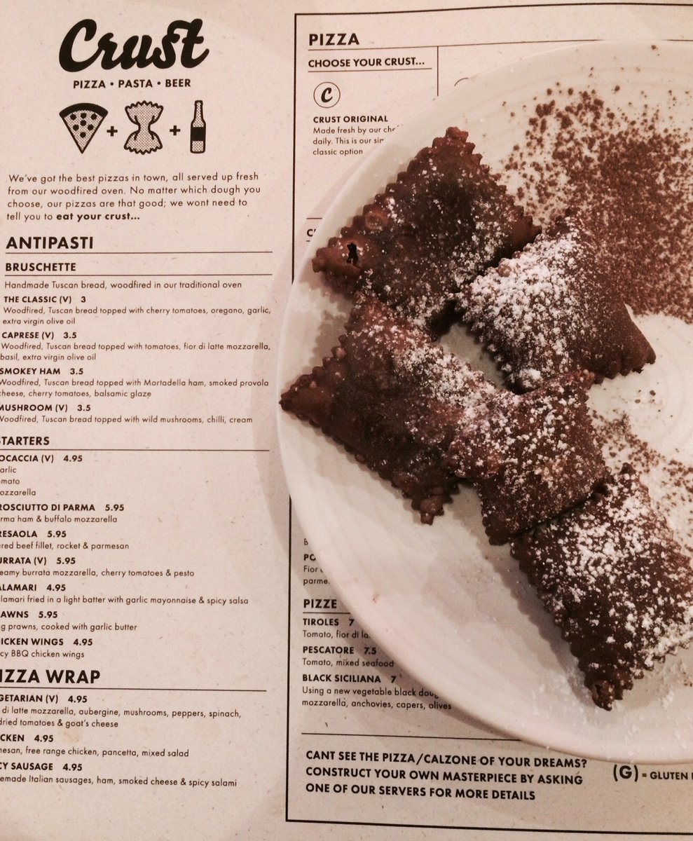 IndpndtLiv's tweet photo. Say hello to Liverpool's new pizza shop @CrustLiverpool on @boldstreet. The chocolate ravioli is beyond words. https://t.co/Qf7ShOsK23