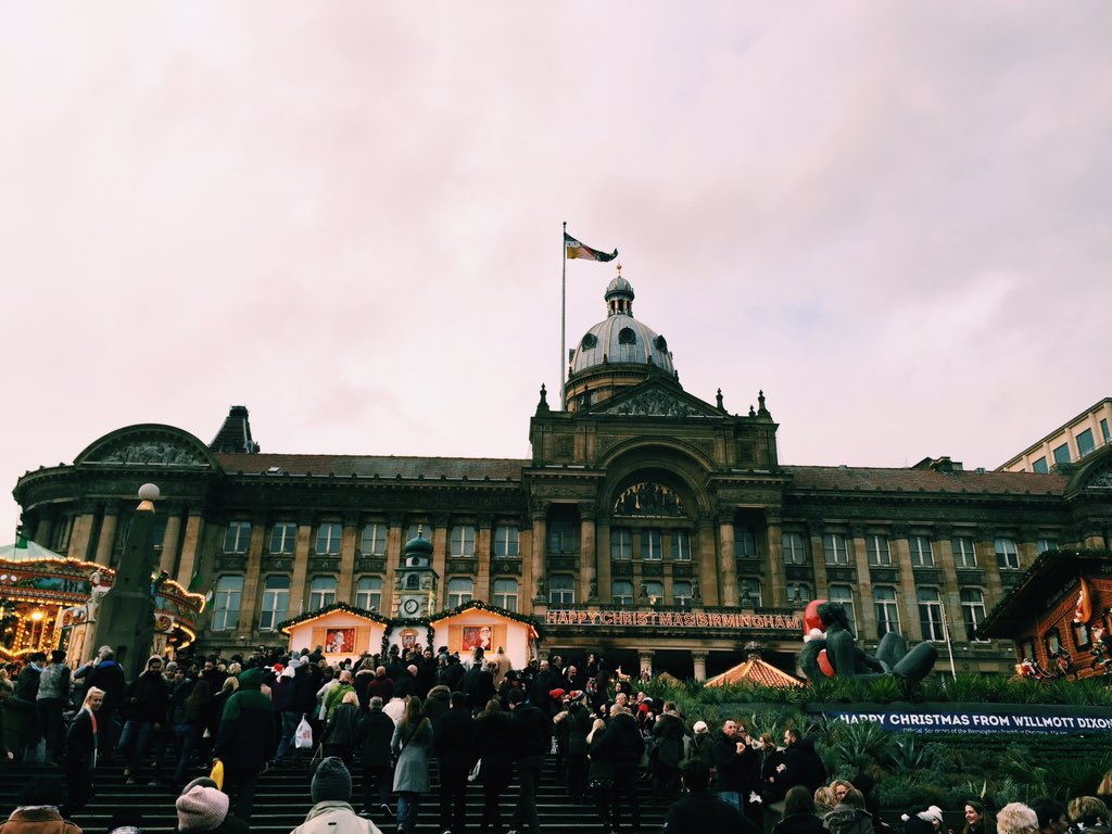 OGSMoira's tweet photo. I'm loving the #Christmas markets here! This is the largest one which you can find in #Birmingham https://t.co/E2Xl5FFk7C