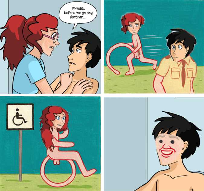 10k_amonth's tweet photo. she's not handicapped, she's handicapable! #questionablecontent #Trannytrain #10kamonth #mondaymotivation #4chan https://t.co/xrXhd55423