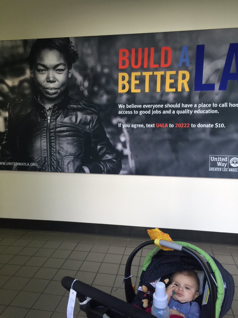 mrbellavia's tweet photo. Seen on the way to baby's first flight on @JetBlue. #liveunited #ichipinfor @LAUnitedWay https://t.co/N2DfAIqjIt