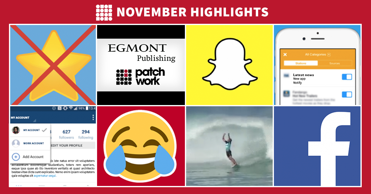 Patchworkers's tweet photo. Read about last month's Social Media highlights. https://t.co/S5spo8a4SX #smdk #svcontent #sosialemedier https://t.co/GsX2n60hyz
