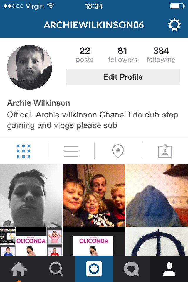 Follow me on Instagram it is Archiewilkinson06 please