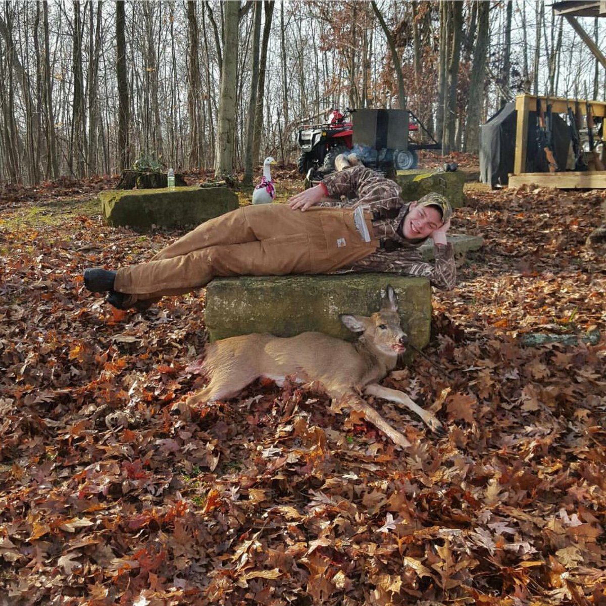 BucksDuckstees's tweet photo. S/O TO my Twin Brother @strasburg13 on getting his first deer! Congrats man! https://t.co/VdeOk9b8vR