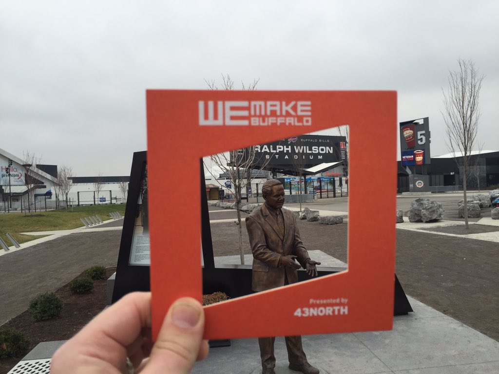 WeMakeBuffalo's tweet photo. Ralph, you definitely helped make Buffalo. Thank you.  #wemakebuffalo #Bills https://t.co/3S52qLVfX7