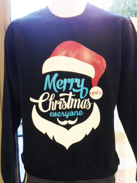 QMSU's tweet photo. Dust off your Xmas jumper & head to #QueenMerry (SU Hub) to take part in the Xmas Jumper competition tomorrow 3-6pm! https://t.co/hBT24TIz3M