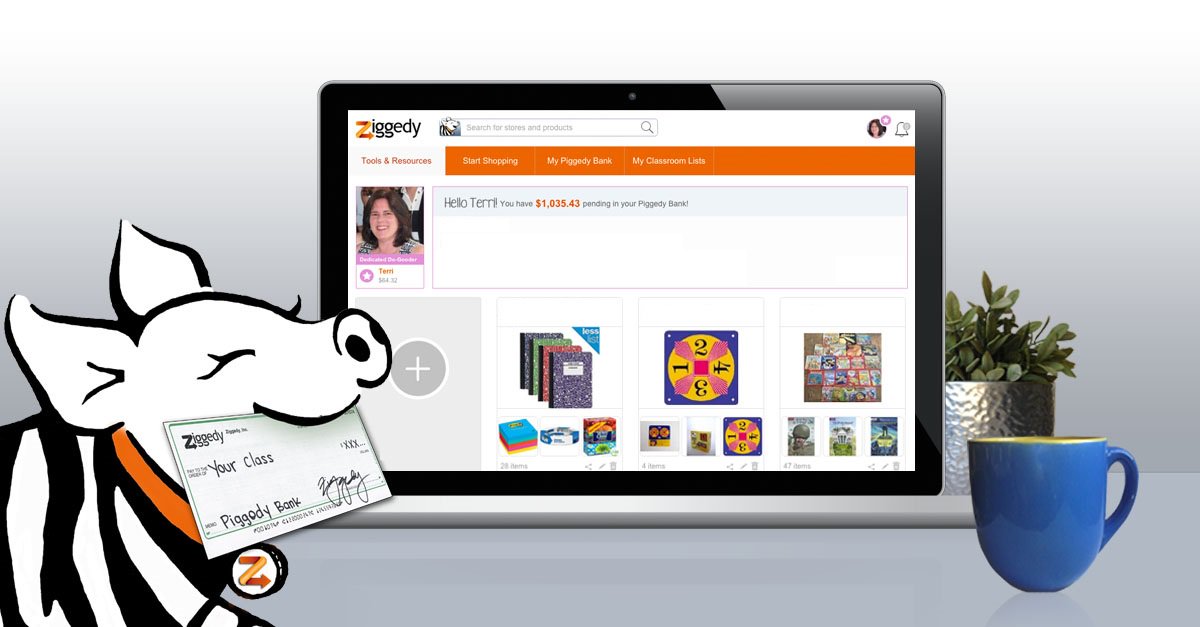 shopziggedy's tweet photo. Congratulations to Terri Ackerman on becoming the first teacher to raise over $1,000 this school year on Ziggedy! https://t.co/rxzDptVOaA