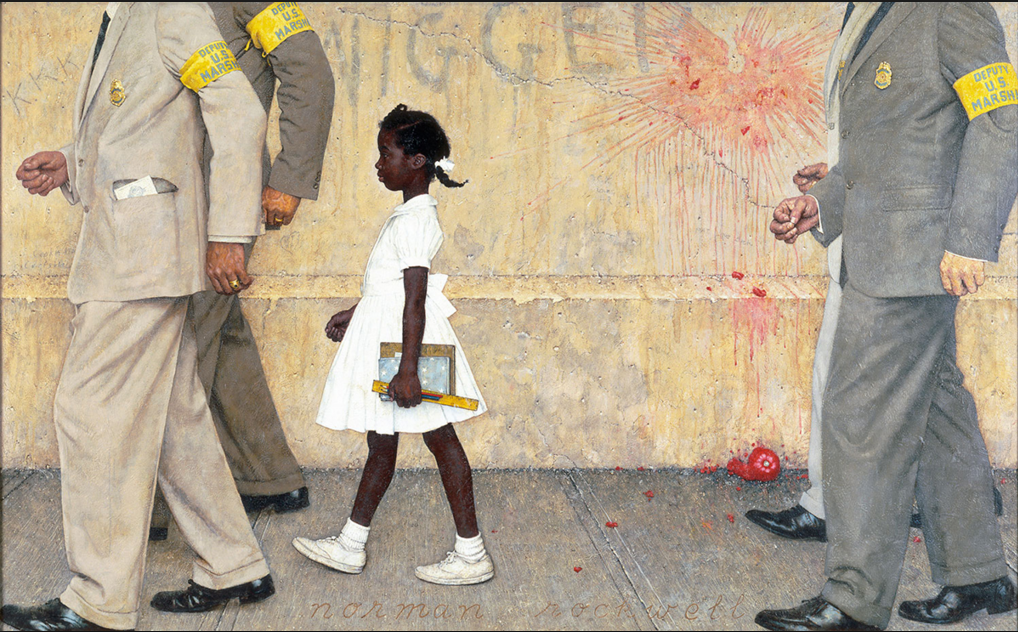 this_is_shahid's tweet image. #ArtIShouldKnow | #TheProblemWeAllLiveWith [1964] #NormanRockwell #art #realism #American @NRockwellMuseum