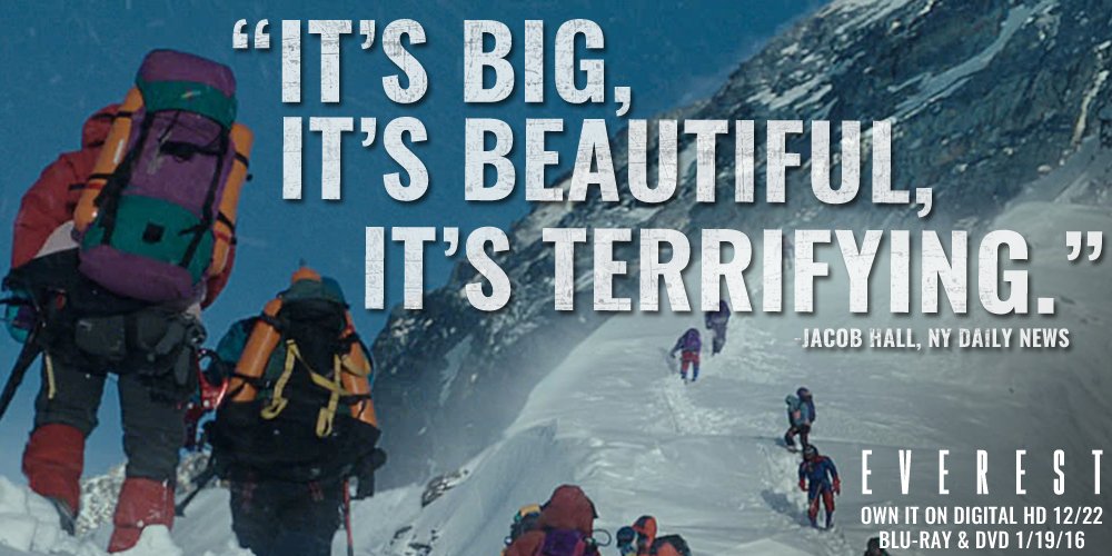 It's an adventure that will challenge and change you beyond anything you could ever imagine. #EverestMovie