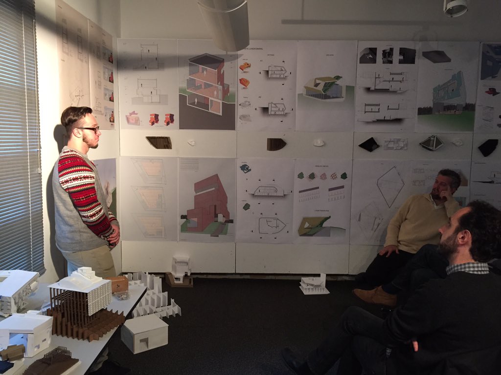 rich_garber's tweet photo. First year reviews @NJIT_CoAD.  Work looks great! #SpecificObjects https://t.co/7kaiAQRoQ7