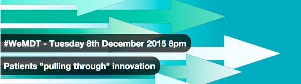 Init4Health's tweet image. 8 Dec @ 8pm Twitterchat #empoweredpatients how they can ‘pull’ innovation through health system &amp;amp; #NHS role #WeMDT