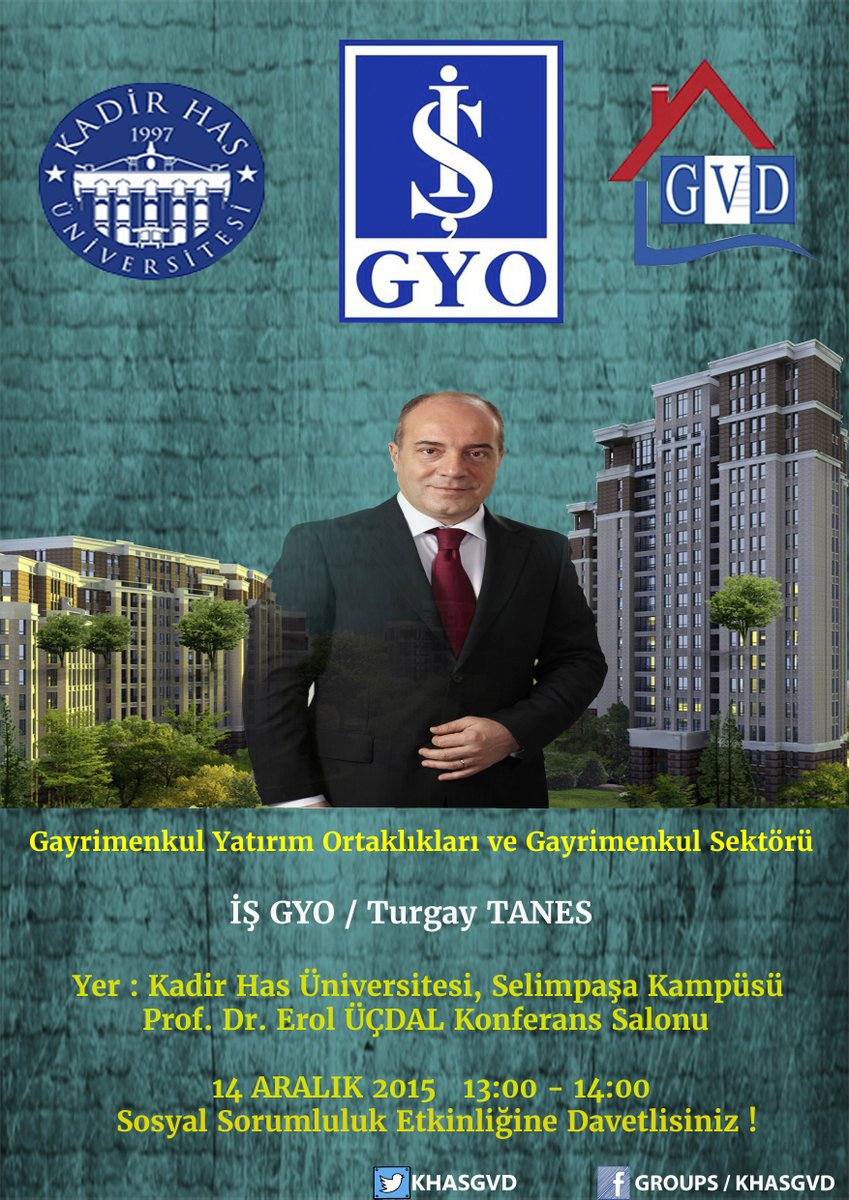 Selimpaşa Kampüsü'nde İŞ GYO A.Ş. Genel Müdürü Turgay Tanes'in Katılacağı Seminere herkes davetlidir <a href="/ProfDrMaydin/">Mustafa Aydın 🇹🇷💯</a>