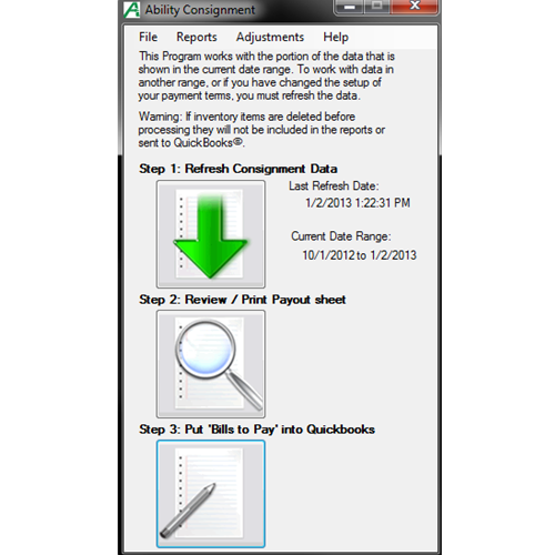 AbilityBusiness's tweet photo. Create #consignor payouts in 3 easy steps with Ability #Consingment for #QuickBooks #POS
https://t.co/cxSvnf8qdp https://t.co/QxFjCYpYEs