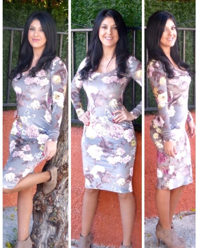 Presagio_'s tweet photo. Vestido midi print floral  Taupe ❤️ #moda #vestido #printfloral #navidad #compras #online presagio-boutique.es https://t.co/Yx9j4hRtc1