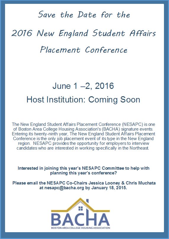 BACHA_NESAPC's tweet photo. Interested in helping plan #NESAPC16? Send an email to nesapc@bacha.org by Jan. 18! https://t.co/FG0Oz4ryOu