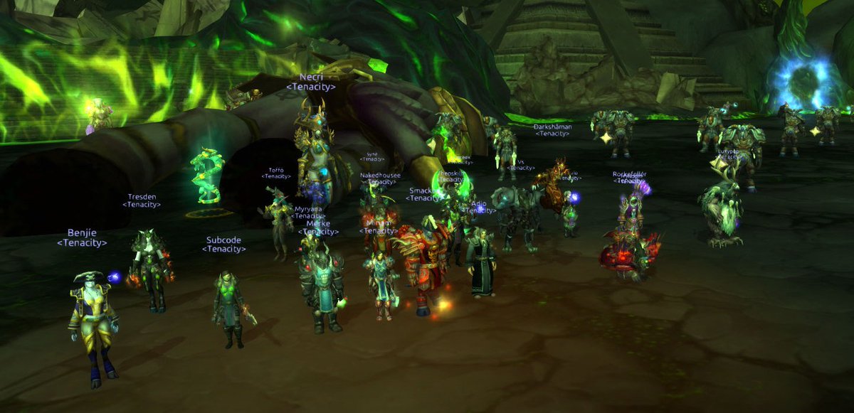 TenacityWoW's tweet photo. <Tenacity> just earned the [Mythic: Archimonde] Achievement! 13/13 BOYS! WOOOO #Warcraft #WoW https://t.co/rNHiF8aSIh