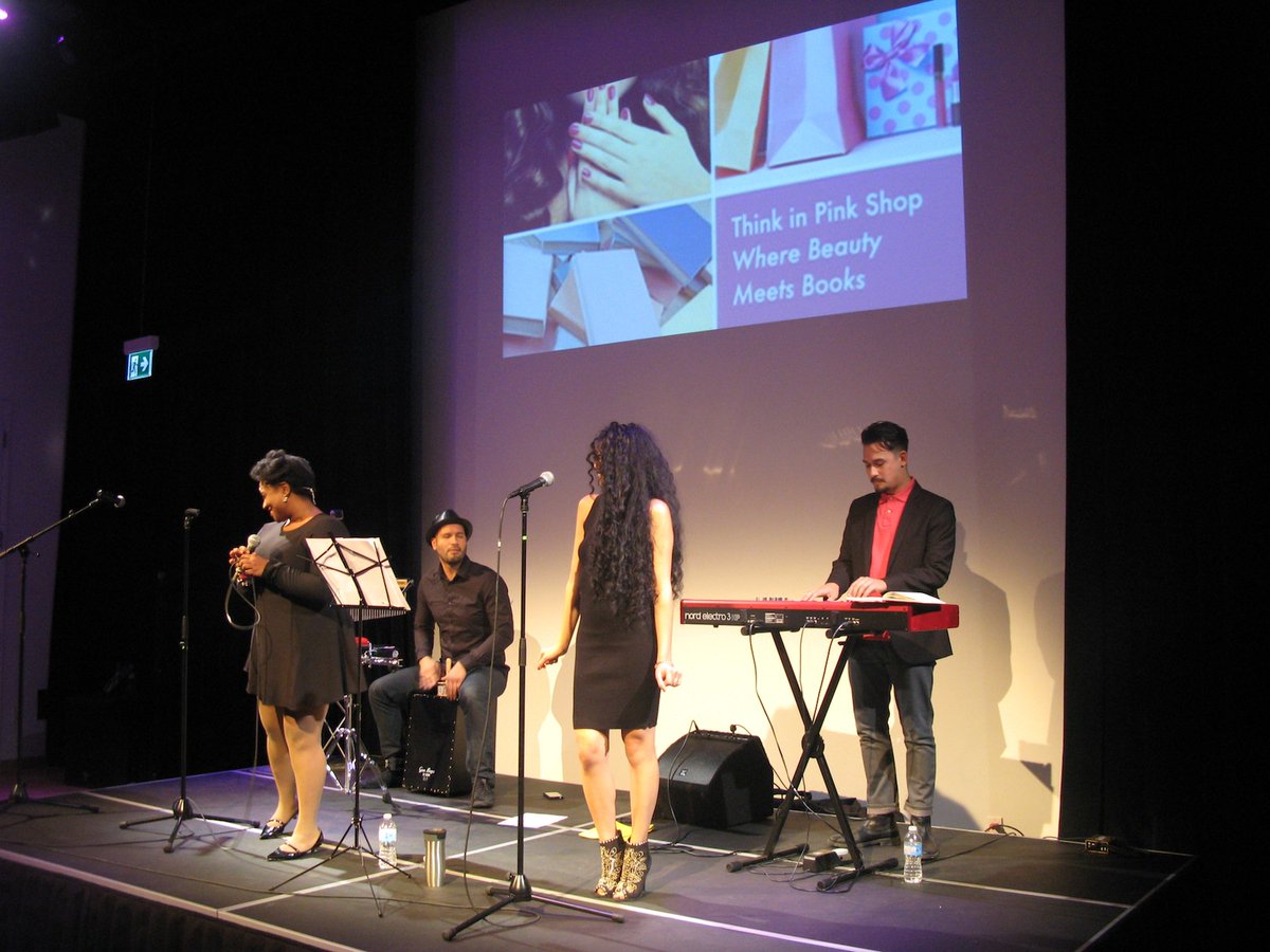 UponAStarBooks's tweet photo. Check out @get2madette & @Selah_Genesis putting on an amazing performance at #TIPS2015 in support of @CBCF_Ontario! https://t.co/MD7vcG1fkr