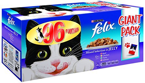 96 Felix wet food pouches 