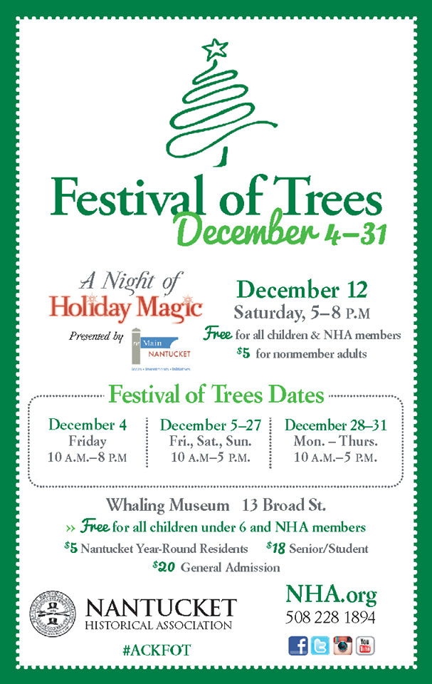 LOOKtrvl's tweet photo. Nantucket Festival of Trees from Dec 4 - 30 https://t.co/XTLqJ8Ksms