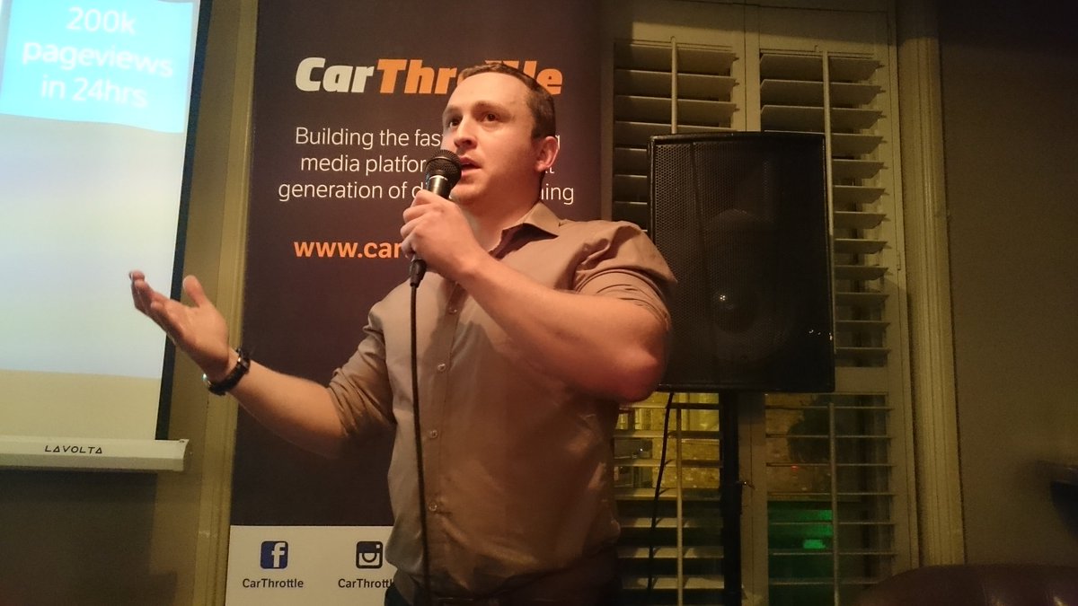 CarThrottle's tweet photo. "Aspiring journalists can get their name out there because of platforms like Car Throttle" - @autoalex #CTWorkshop https://t.co/sJJiZHHOUJ