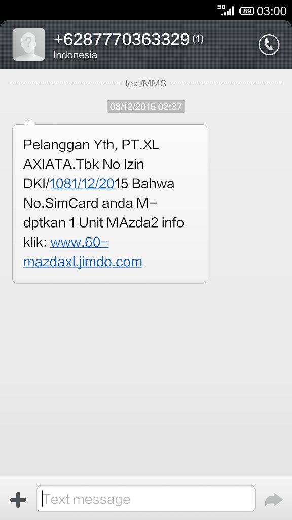 maywibs's tweet photo. Ini pasti penipuan kan @XL123 @XLCare https://t.co/B7gab37qHF