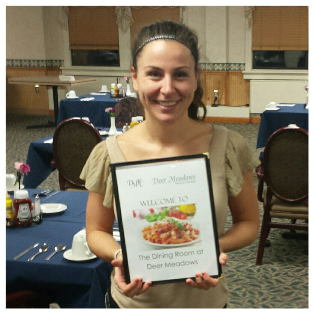 CCCNutrition's tweet photo. #CCCInternsinAction #RD2Be Jessica showing new #menu she helped design since #FallWinterMenu implemented recently! https://t.co/8GlgvY2vqz