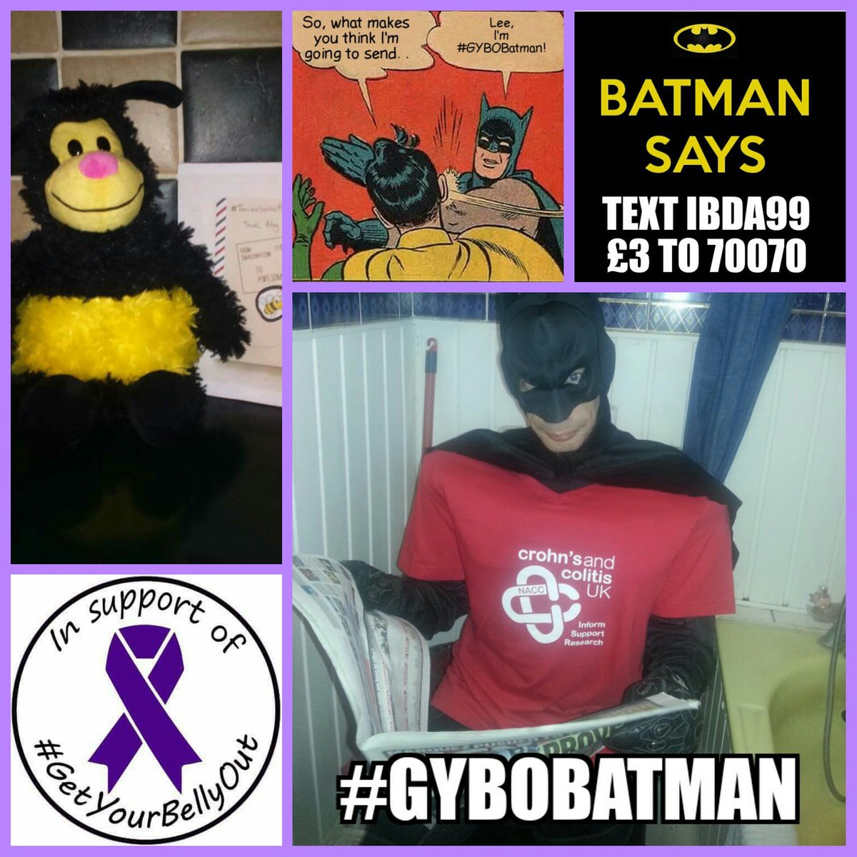 IBDBatman's tweet photo. #GetYourBellyOut #GYBOBatman #TeamGYBO #7DaysofIBD @GetYourBellyOut @Lisakate86 @gommy45 @LeeRegis @Sahara88uk https://t.co/xaZmWpHFWP