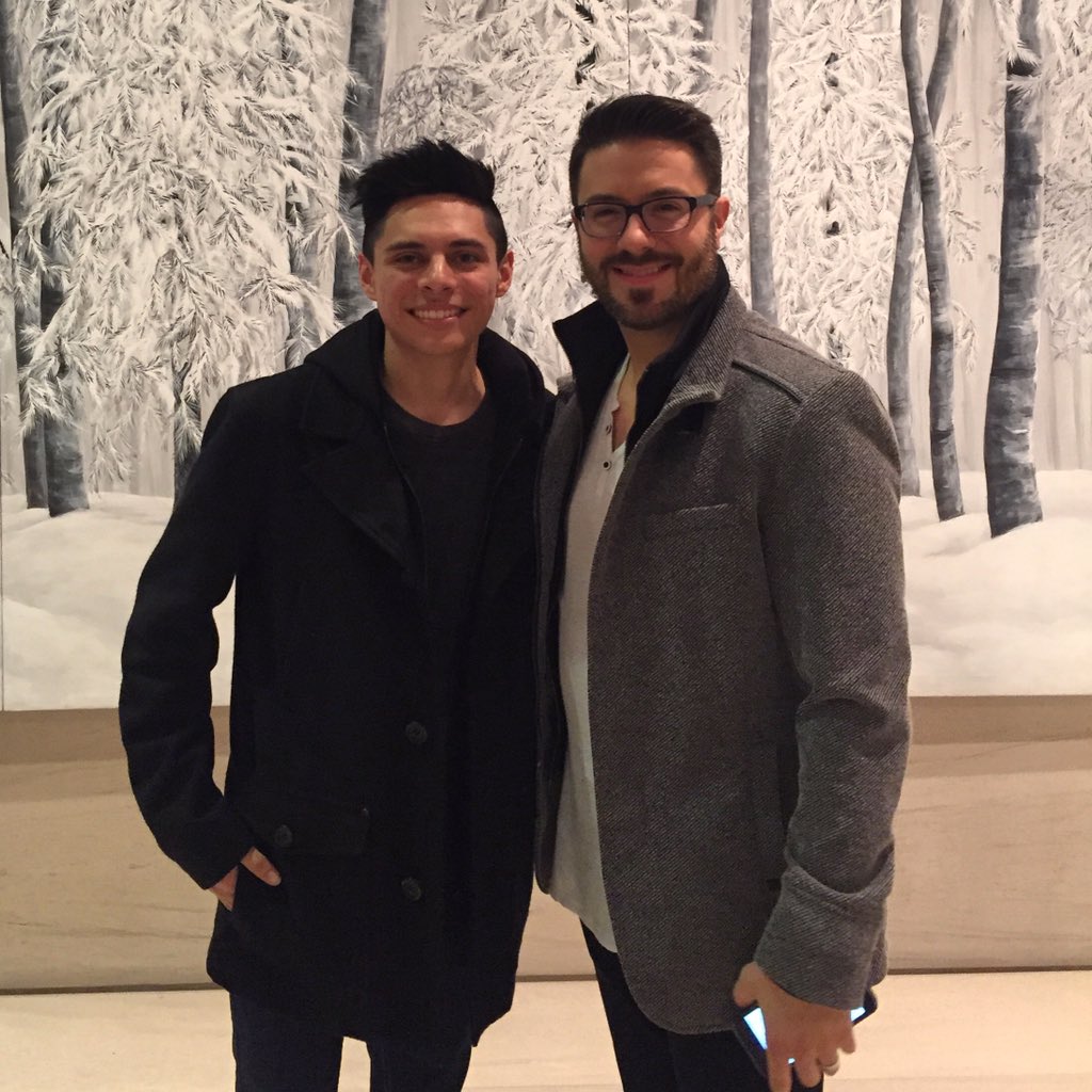 swpbigdan's tweet photo. Hanging with @dannygokey today playing for @billboard and @buzzfeed in NYC #klovechristmastour https://t.co/xwPbbTQQaA