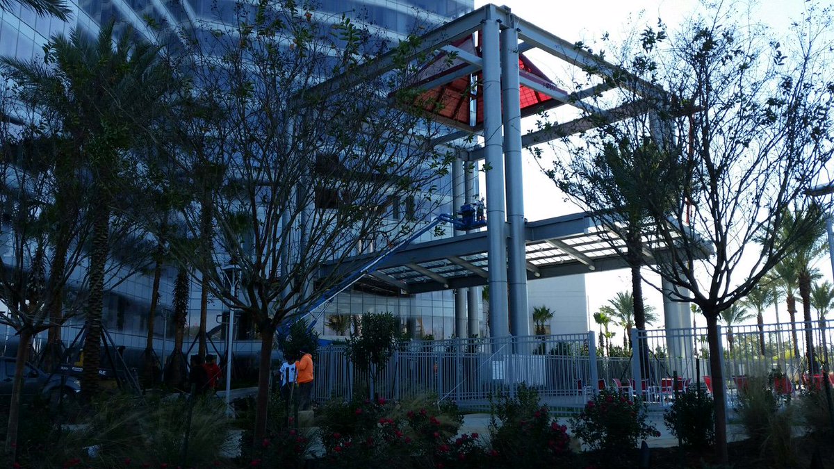 RBI_Structures's tweet image. RBI Structures' latest custom glass canopy for the Scarlet Pearl Casino