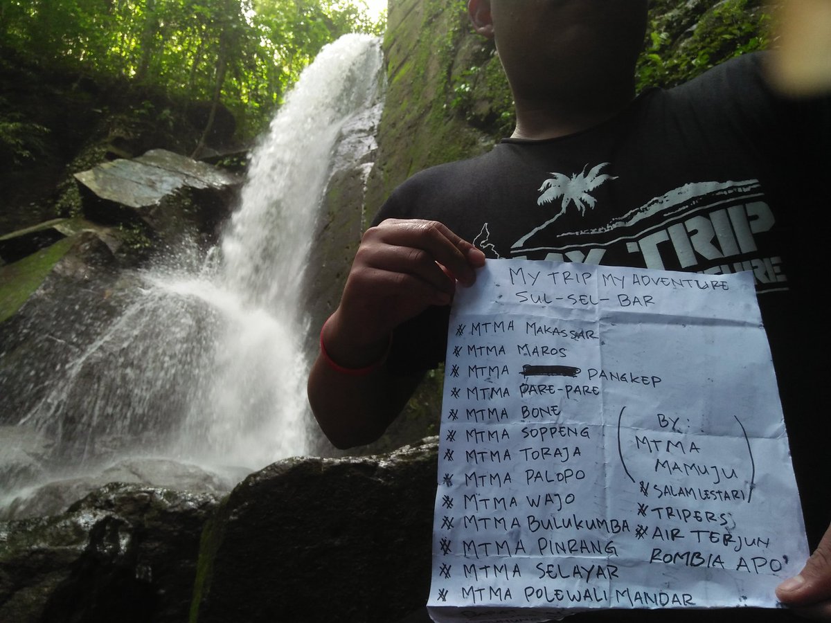 Kawan MTMA SULSEL-BAR dapat salam dari AIR TERJUN ROMBIA APO' Mamuju